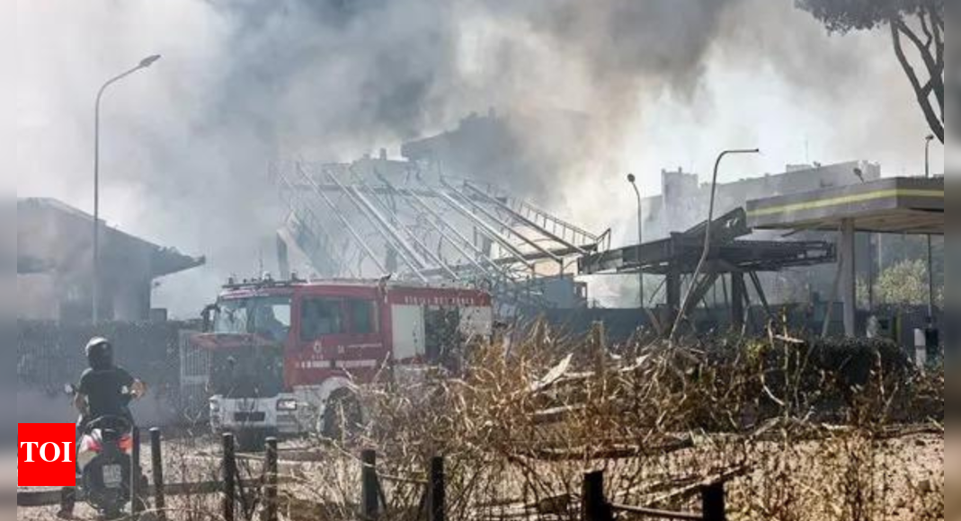 Huge explosion at Rome petrol station injures 45