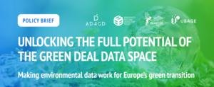 Enhancing environmental data sharing: Policy brief Recommendations on Managing Data in the Green Deal Data Space