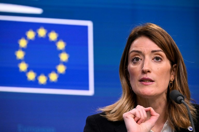 EU parliament president Roberta Metsola named Princi among lawmakers targeted by authorities (JOHN THYS)