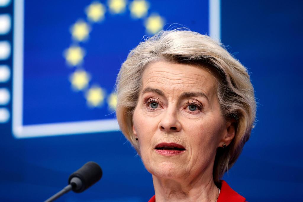 EU commission chief von der Leyen faces a no-confidence vote this week