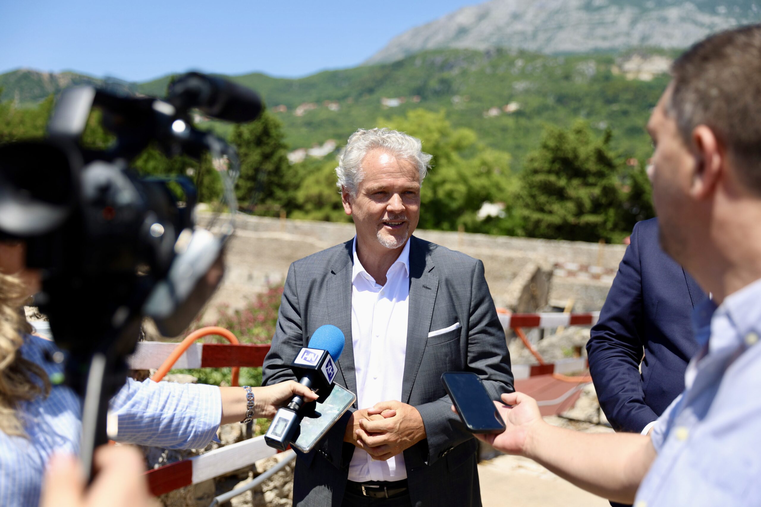Ambassador Sattler Visits Herceg Novi - Focus on the Reconstruction of Španjola Fortress