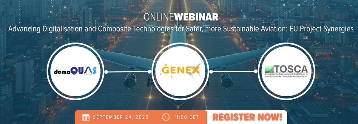 Horizon Europe projects present webinar for advancing aviation digitalization, composite technologies
