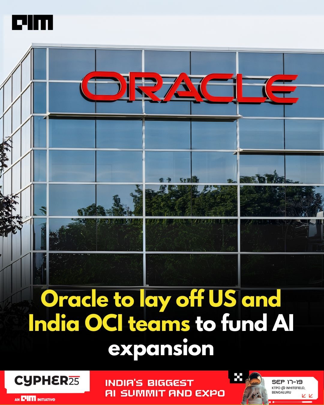 American technology giant Oracle has laid off around 10% of its Indian workforce, impacting dozens of skilled professionals overnight.