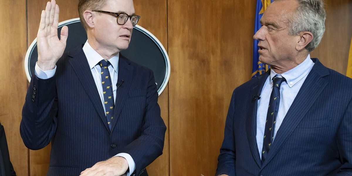 The new head of the CDC has no training in medicine and once helped Peter Thiel develop man-made islands floating outside U.S. territory