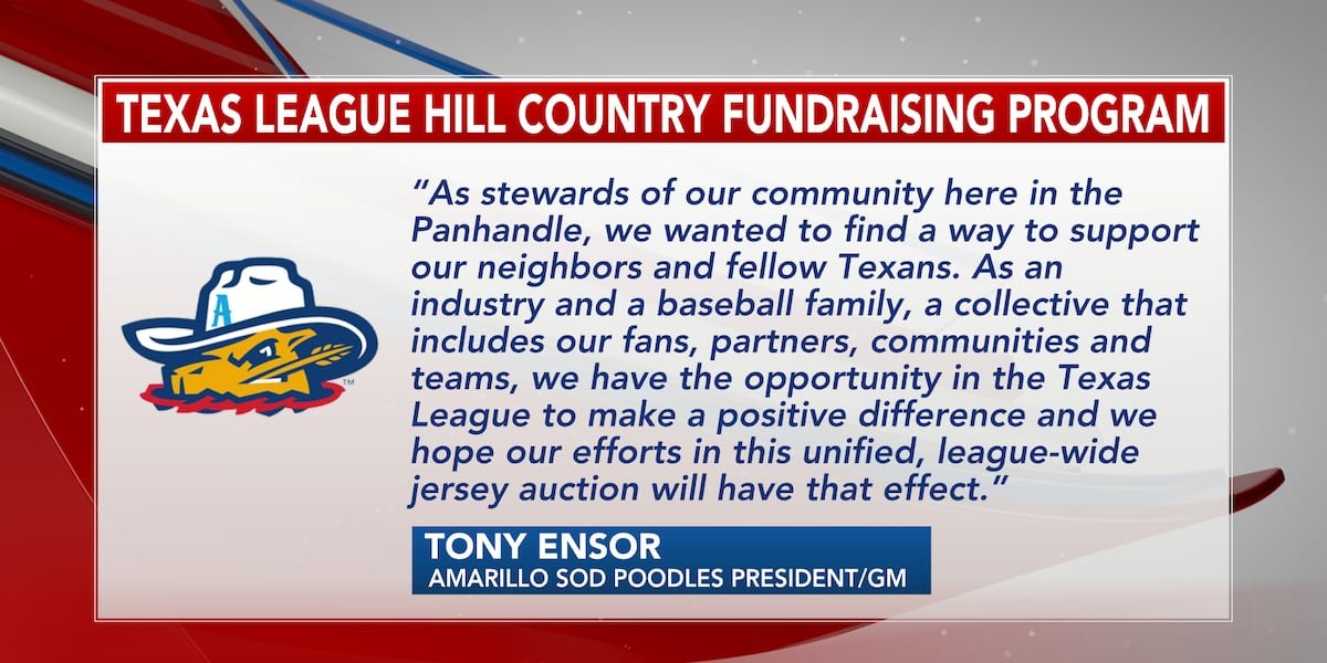 Amarillo Sod Poodles, Texas League raising money for Kerr County flood relief