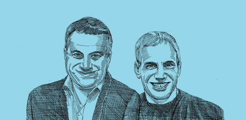 Uri Levine and Pasha Romanovski illustration: Gil Gibli