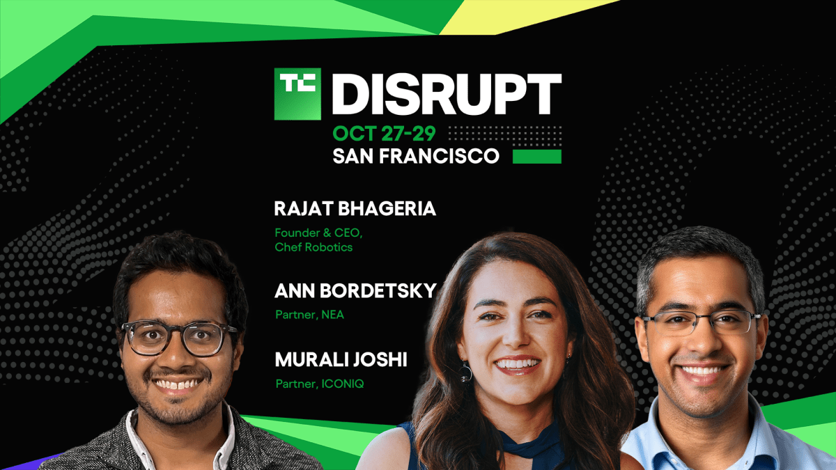 TechCrunch Disrupt 2025 Rajat Bhageria, Ann Bordetsky, Murali Joshi