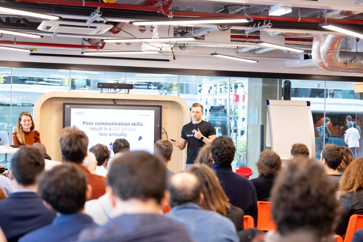 Vocal Image CEO Nick Lakhoikaat AI Startup Program launch event