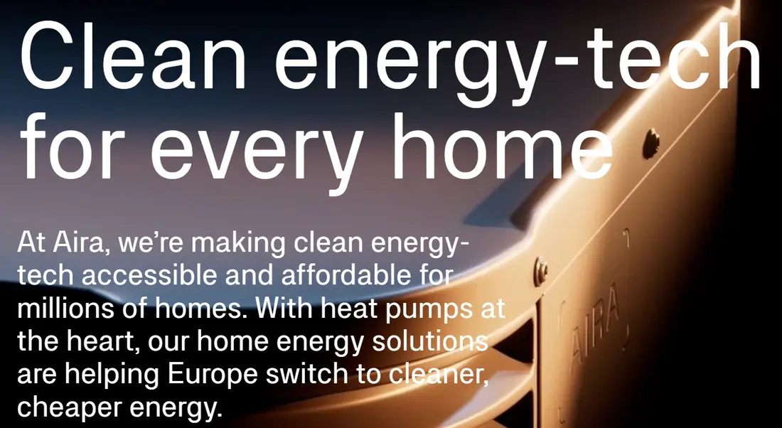 Swedish Aira Secures €150M for European Heating Electrification