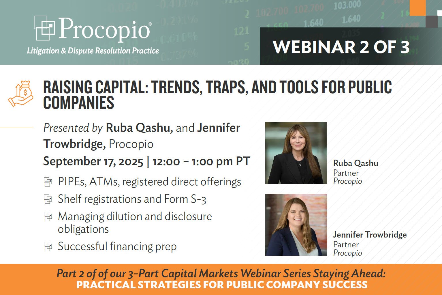 Raising Capital: Trends, Traps, and Tools for Public Companies - Procopio