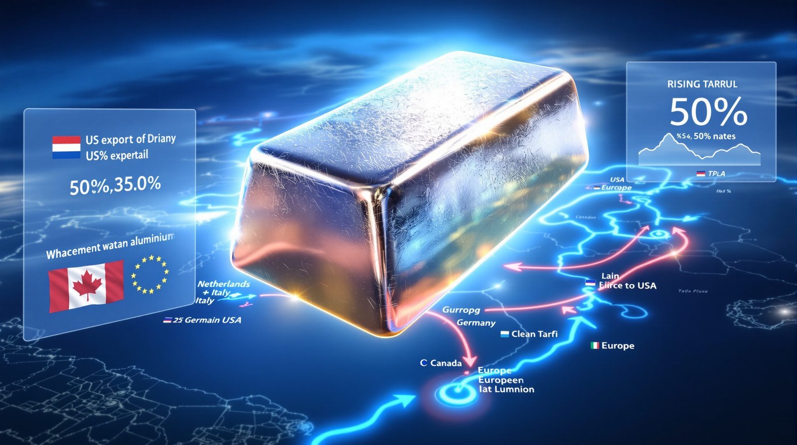 Canada aluminum exports shift to Europe.