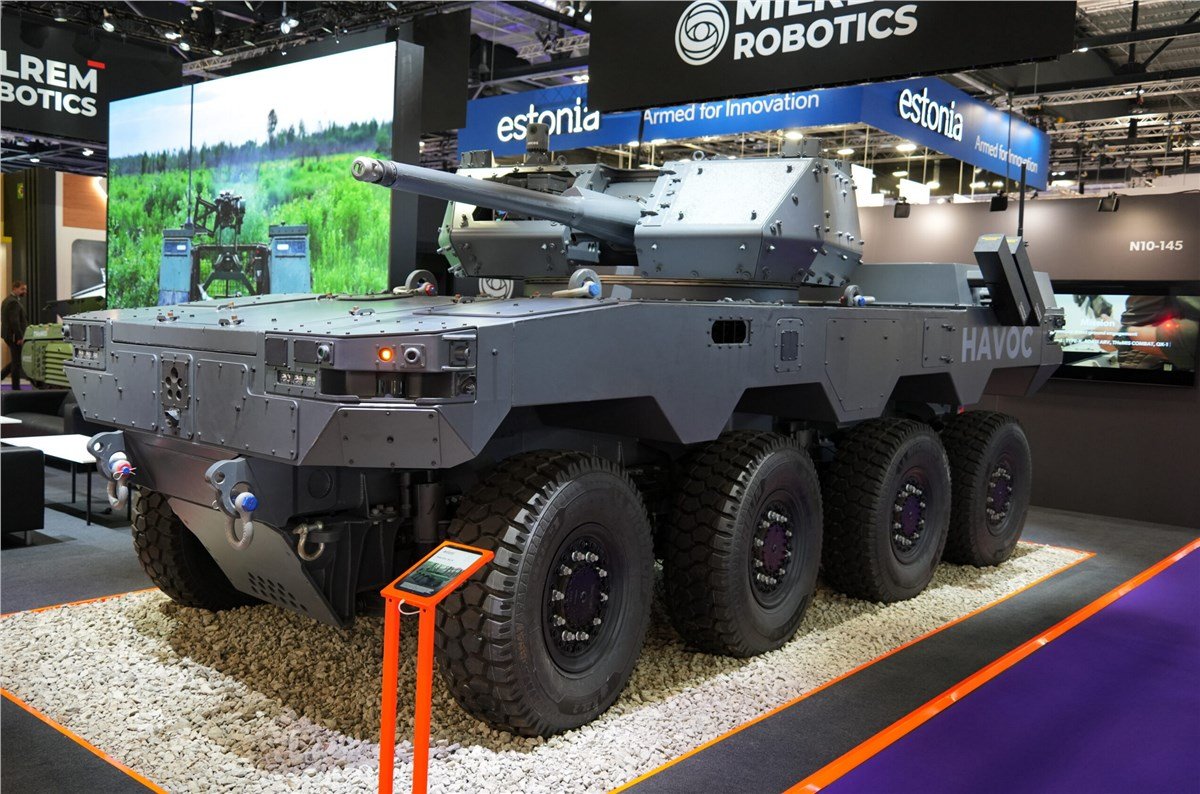 Milrem Robotics Launches the HAVOC RCV in Europe at DSEI 202
