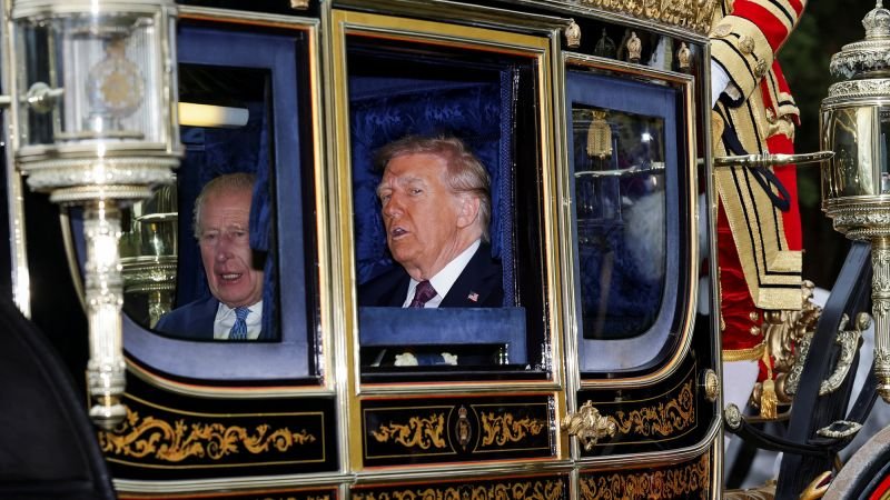 Live updates: Trump dines with royals in Windsor after thousands protest in London