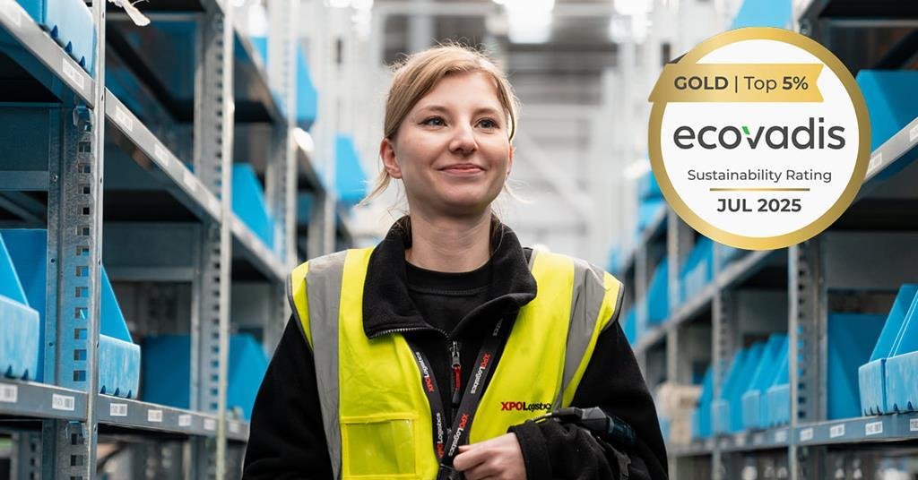 XPO has been awarded the EcoVadis gold medal for its sustainability performance for the second year running.