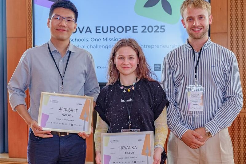 AcouBatt and Hovanka win Grand Finale of 3rd Annual INNOVA Europe Competition
