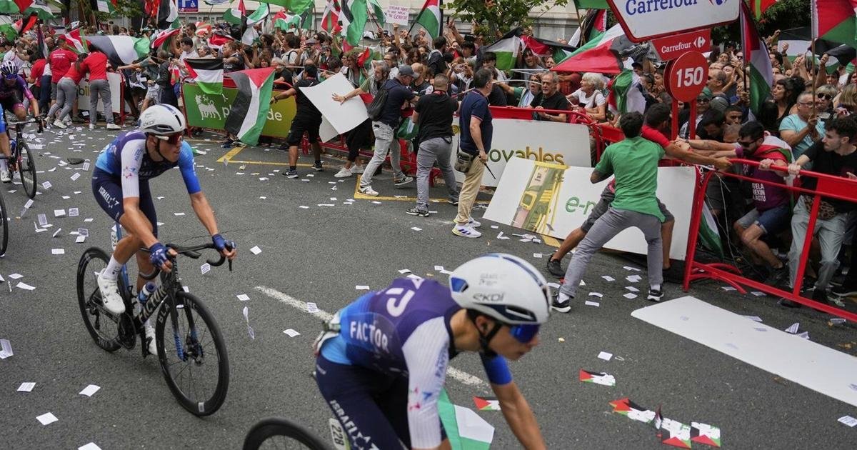 Israel Premier Tech removes team name from uniforms at Spanish Vuelta after protests