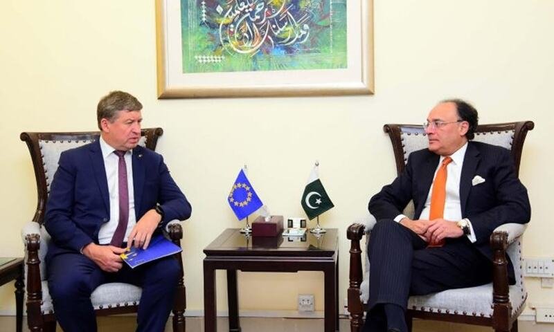 Aurangzeb, EU envoy discuss economic cooperation