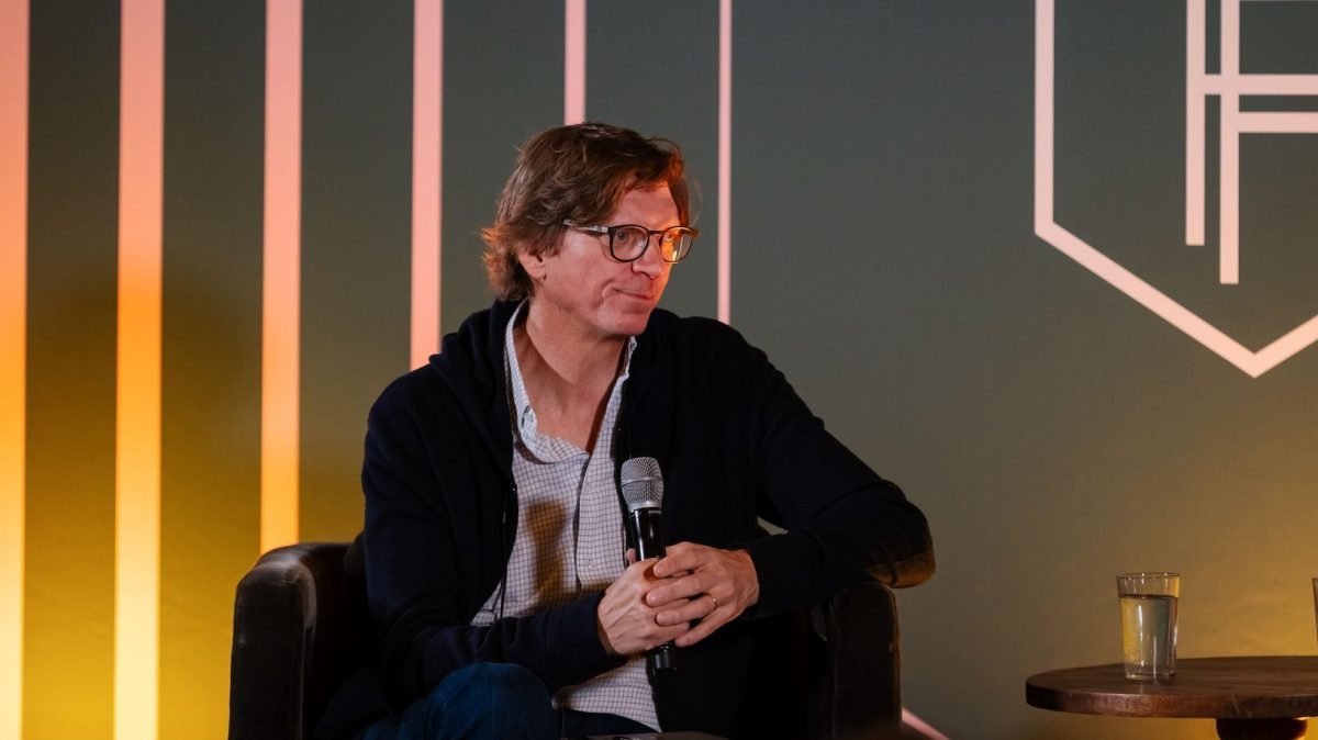 Atomico founder Niklas Zennstrom speaking at Founders Forum