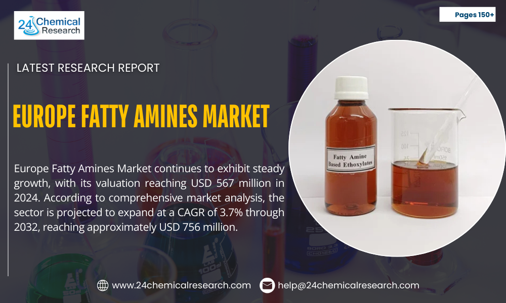 Europe Fatty Amines Market Growth, Trends & Applications Forecast 2024–2032