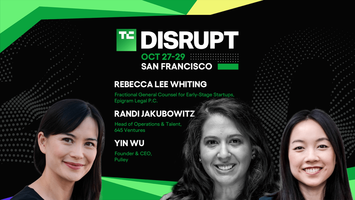 TechCrunch Disrupt 2025 Randi Jakubowitz, Rebecca Lee Whiting, Yin Wu