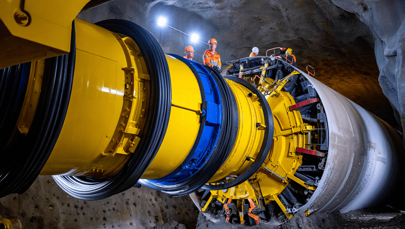 64 km sous les Alpes : le chantier du plus long tunnel du monde passe un cap
