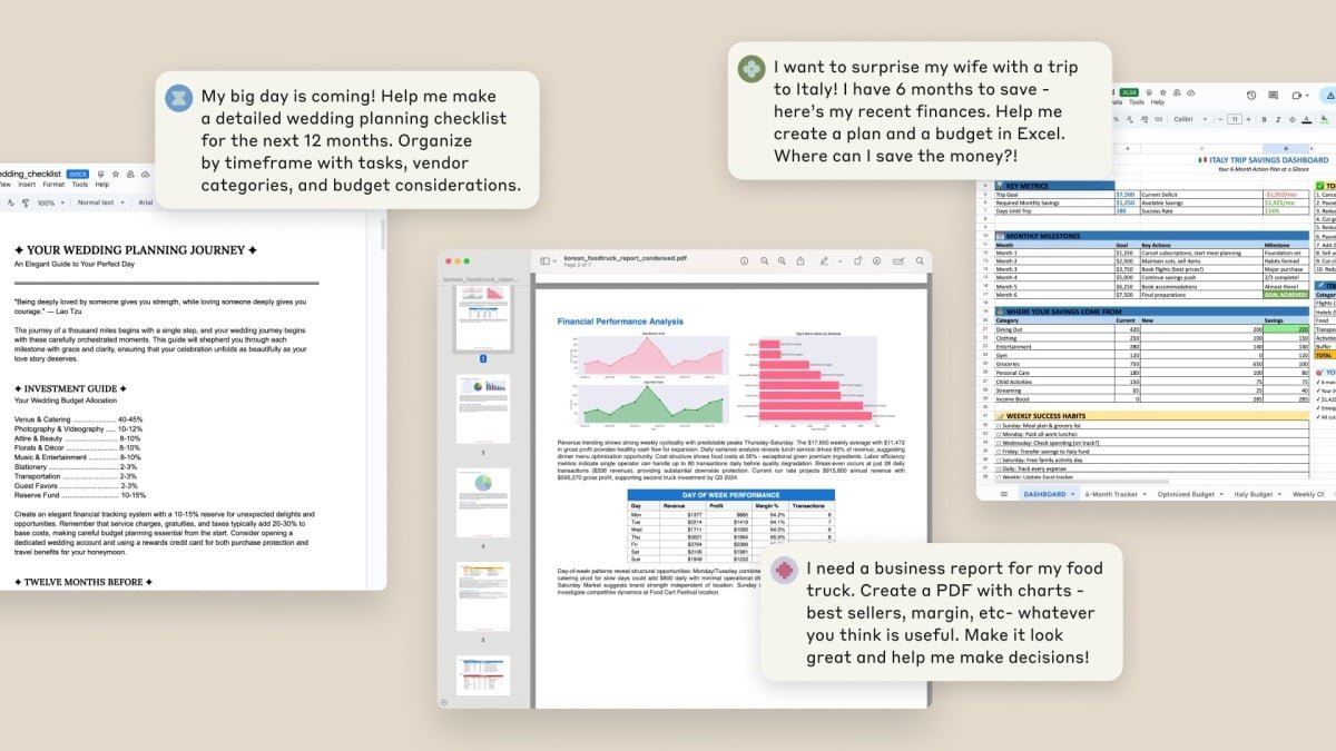 Anthropic Claude can now create spreadsheets and slide decks for you