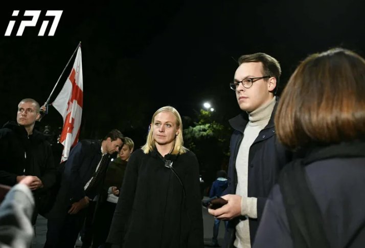 OSCE chair visits protesters outside Georgian parliament