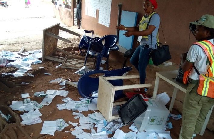 Violence at polling booth