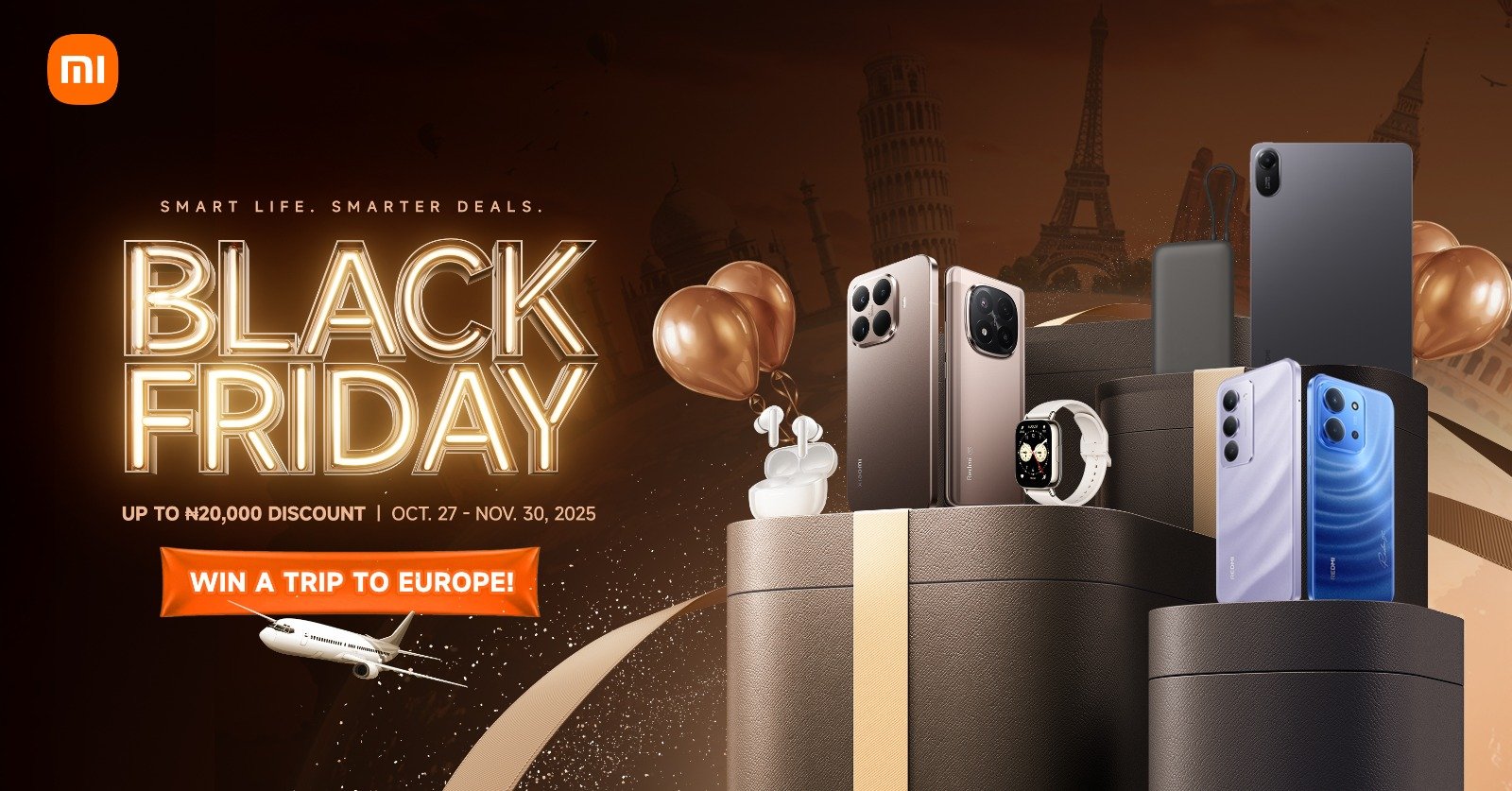 Xiaomi Black Friday 2025: Massive discounts, exclusive gifts, chance to win a trip to Europe