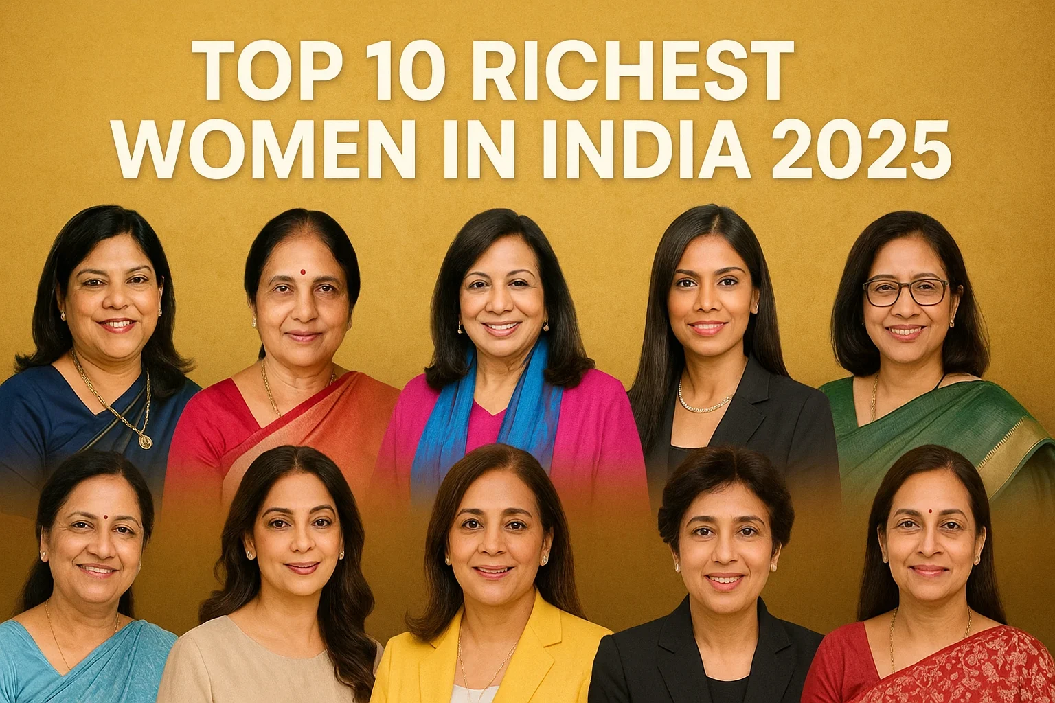 Top 10 Richest Women in India 2025