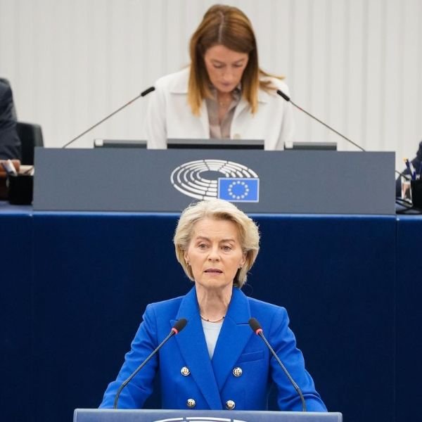 The EU should challenge Russia's 'gray zone campaign,' says President von der Leyen