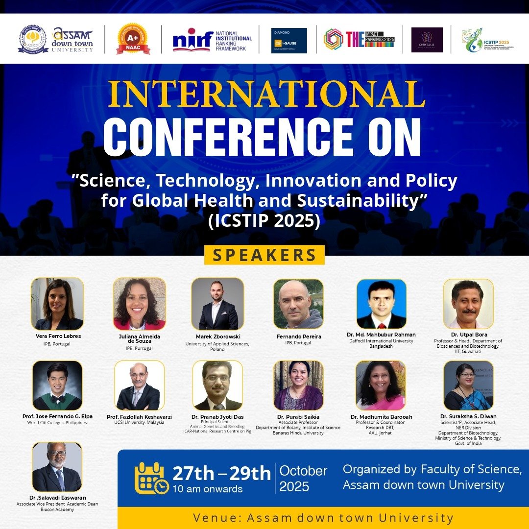 Assam down town University to Host International Conference on Global Health and Sustainability