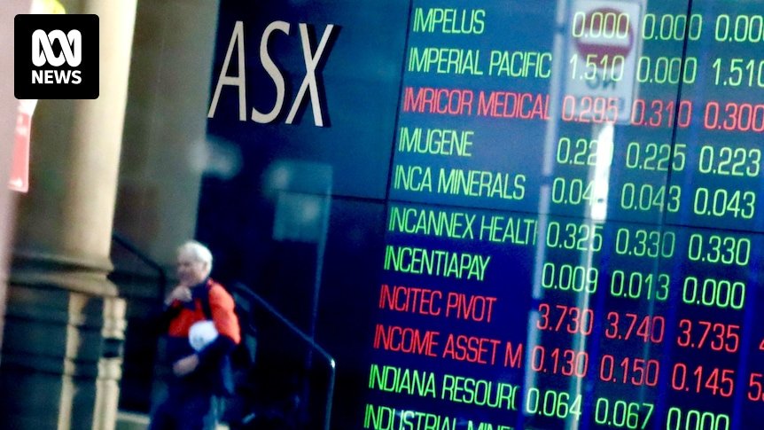 Markets live: ASX falls from record high as gold and silver prices plunge