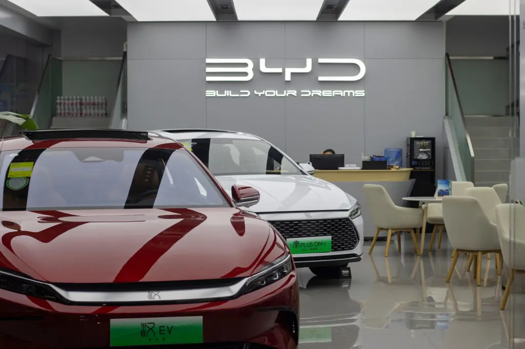 China hits record Europe car sales on hybrid, EV growth