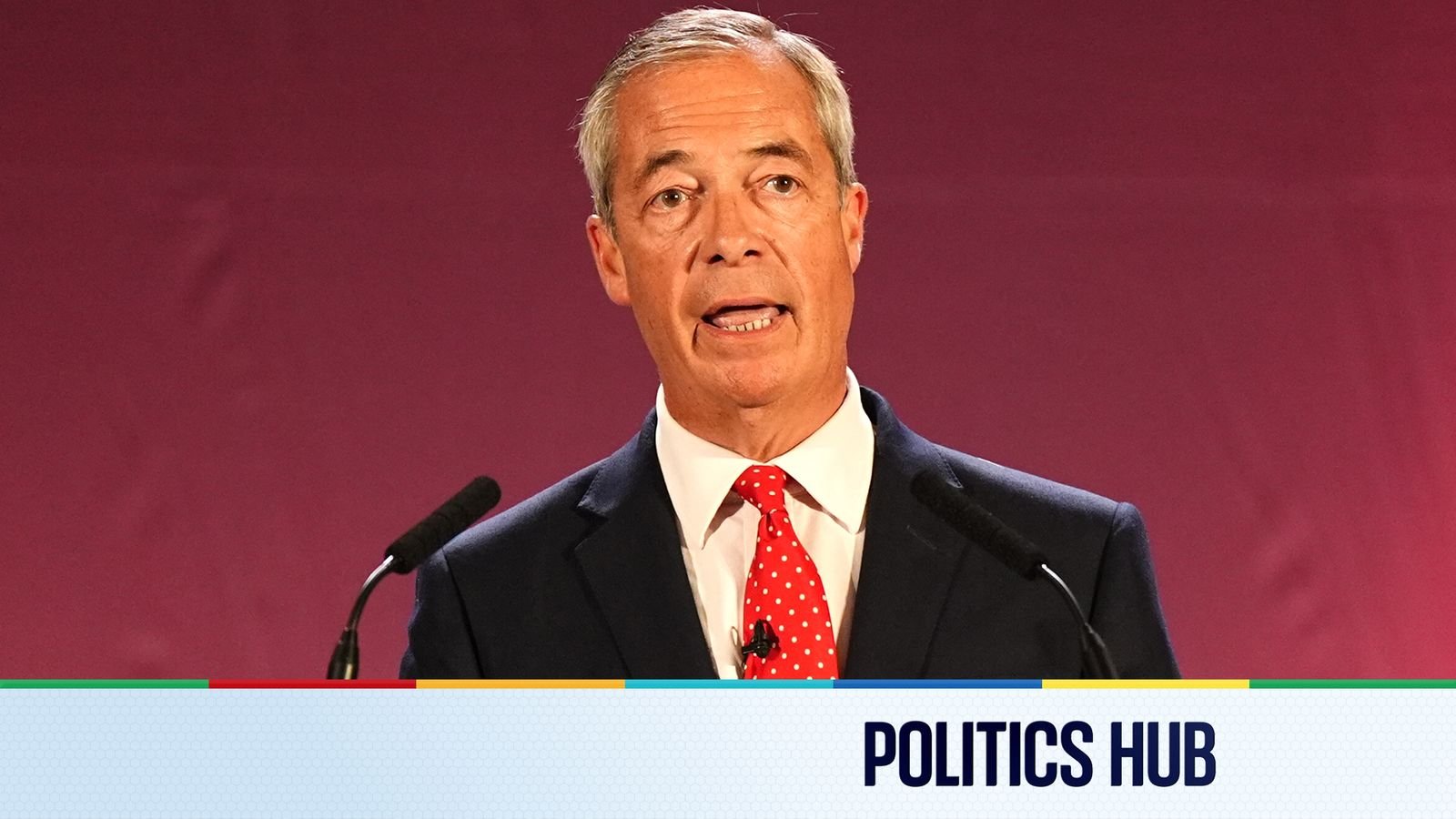 Politics latest: Farage 'stunned' at guilty plea of former Reform leader in Wales for Russia-linked bribes | Politics News