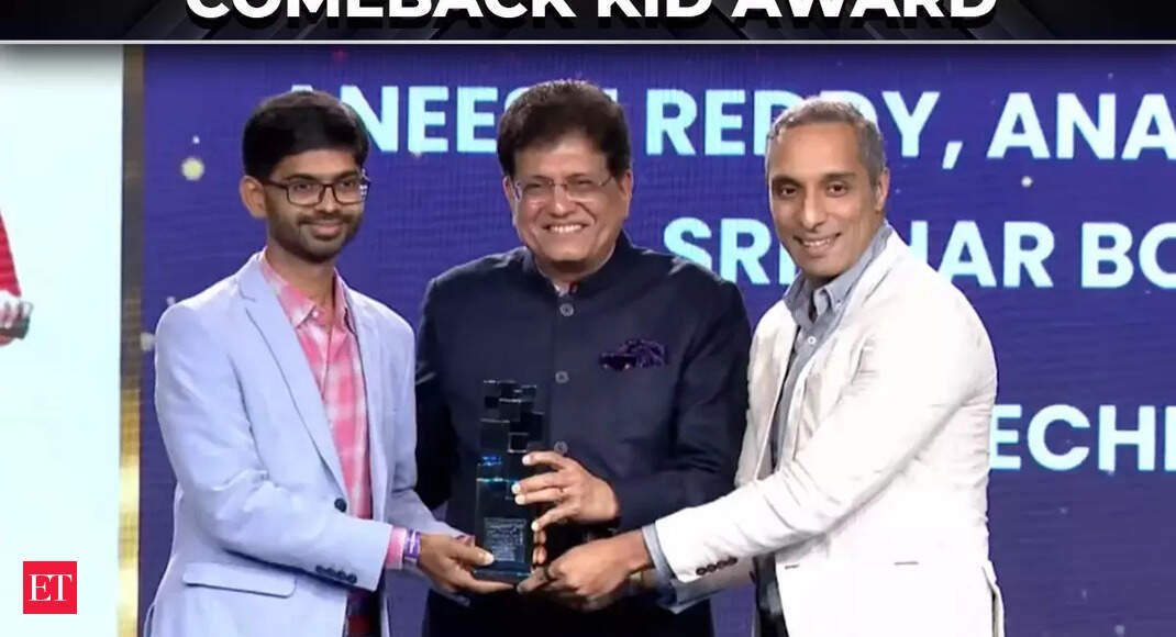 Capillary Technologies wins ET Startup 2025 Comeback Kid Award | Aneesh, Anant, and Sridhar - The Economic Times Video