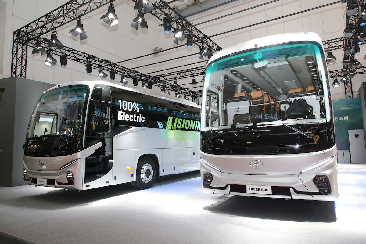 Higer unveils New V Series electric coaches for the European market
