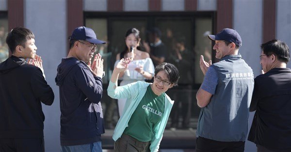 VP Hsiao, EU envoy join 'sustainability' mountain hike in New Taipei