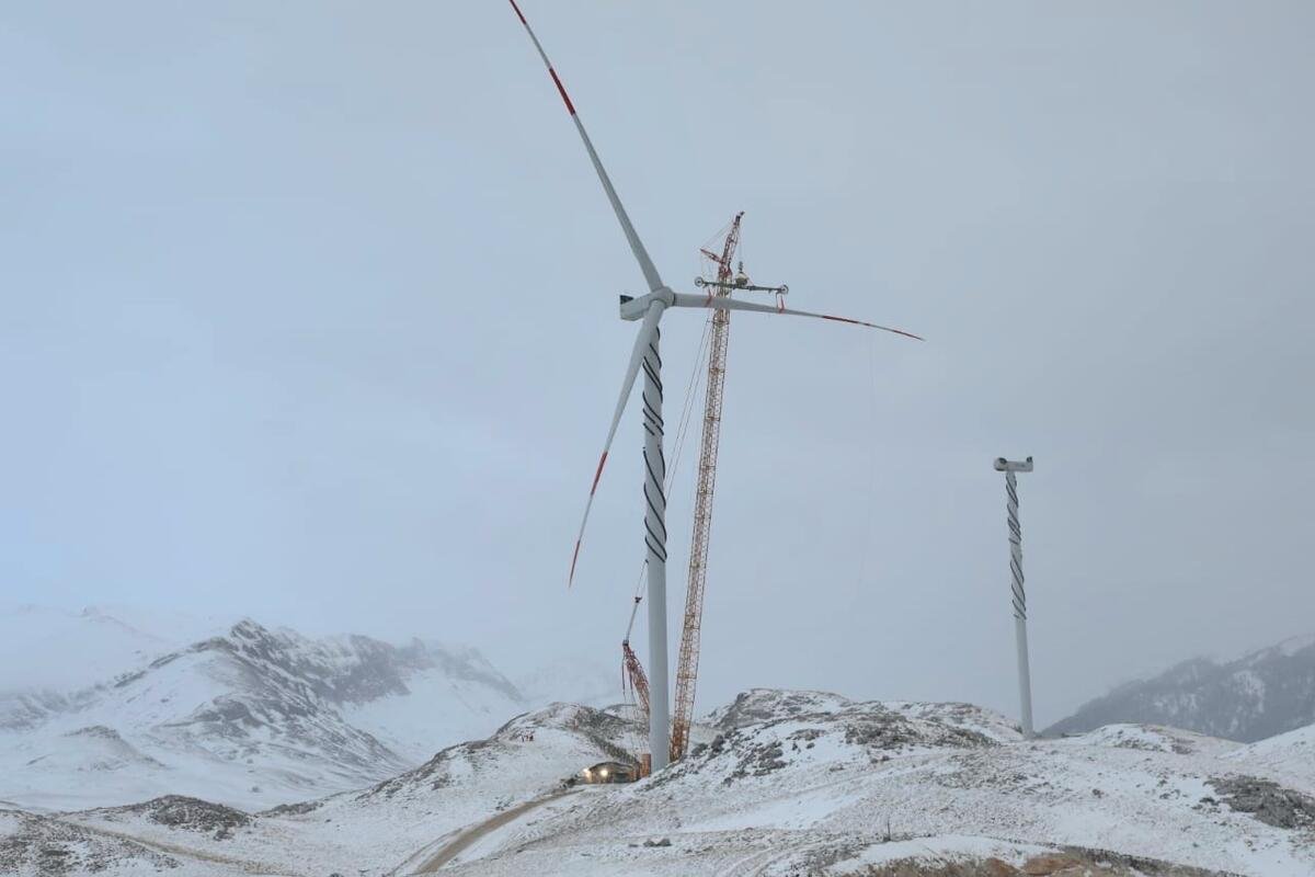 The largest wind generator in Europe installed in the "Gvozd" wind farm