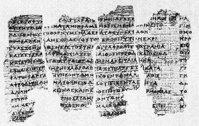 The Derveni Papyrus discovered in Thessaloniki, Greece