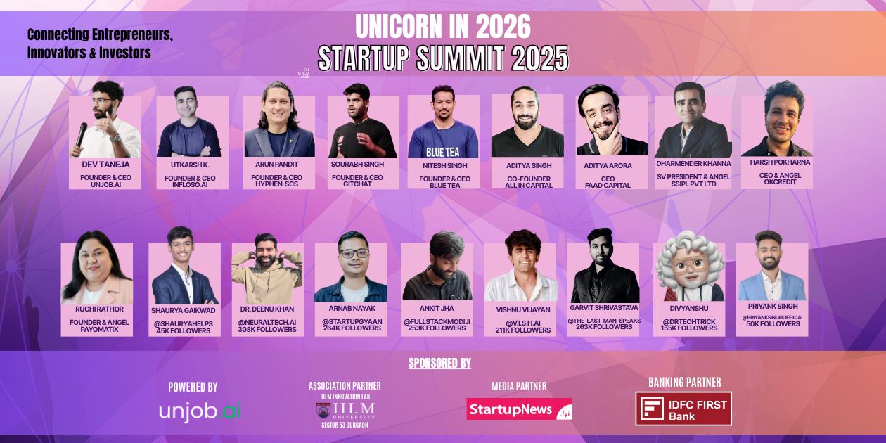 Startup Summit 2025 | Gurugram | 15 November | StartupNews.fyi