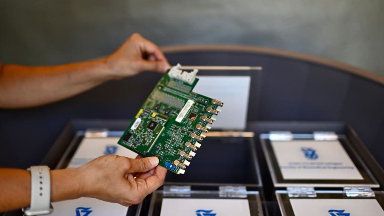 Some of the items placed in the Technion-Israel Institute of Technology time capsule.