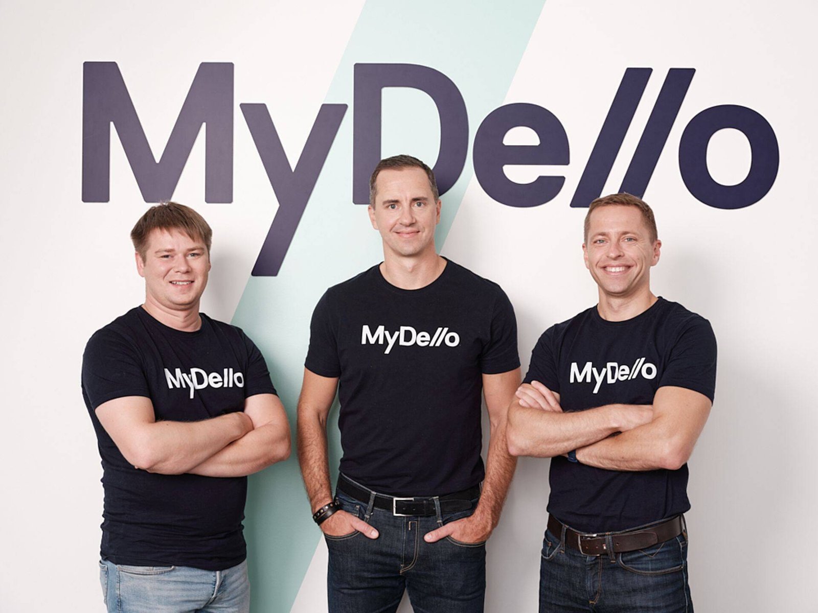 MyDello's founders Siimu Kaas, Magnus Lepasalu and Joel Timm. Photo: MyDello