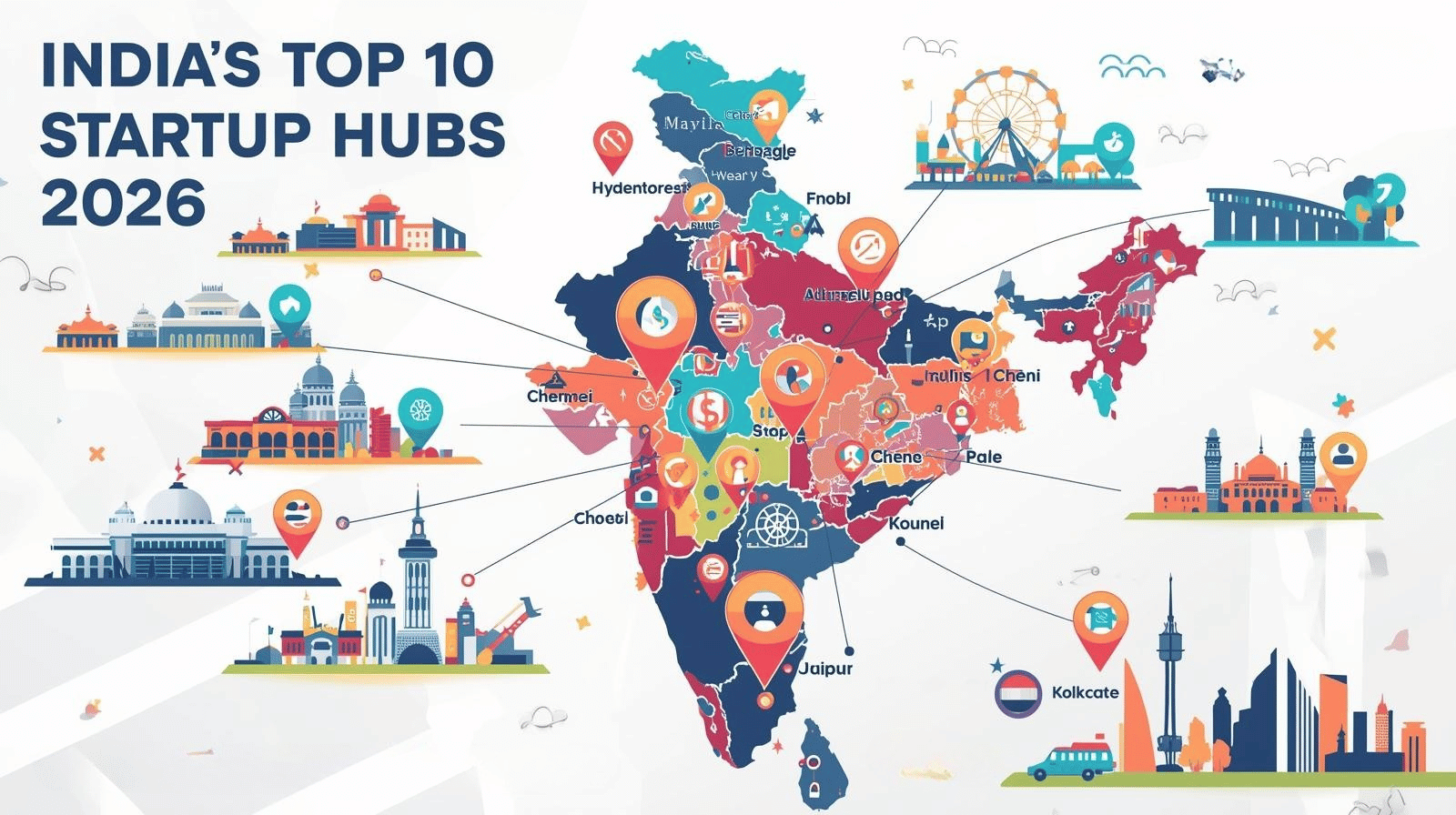 Top 10 Startup Hubs in India 2026: Best Cities