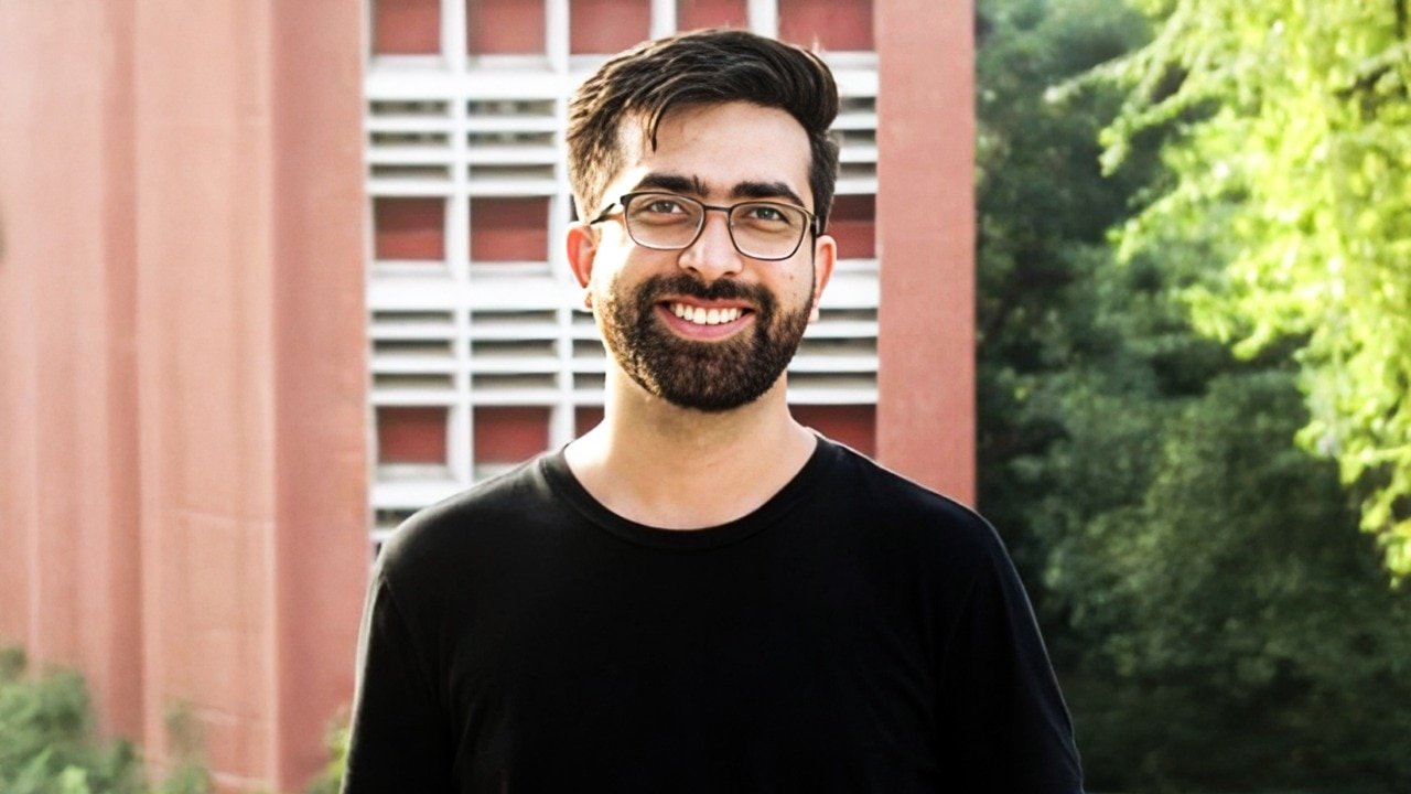 Jyotiraditya Scindia speaking to media.