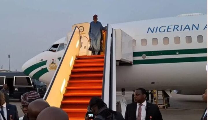 President Bola Tinubu arrives Nigeria