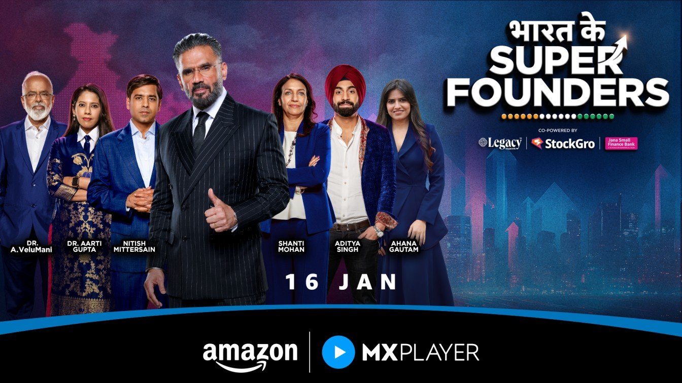 India’s Original Entrepreneurial Show ‘Bharat Ke Super Founders’ Launches on Amazon MX Player with a promise to invest ₹100 Crore.