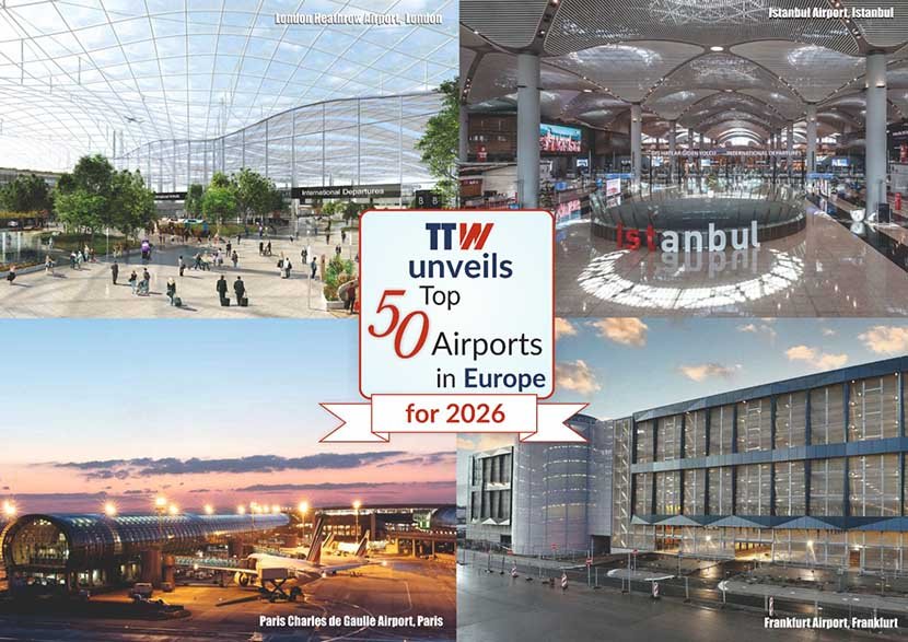 Ttw unveils top 50 airports in europe for 2026