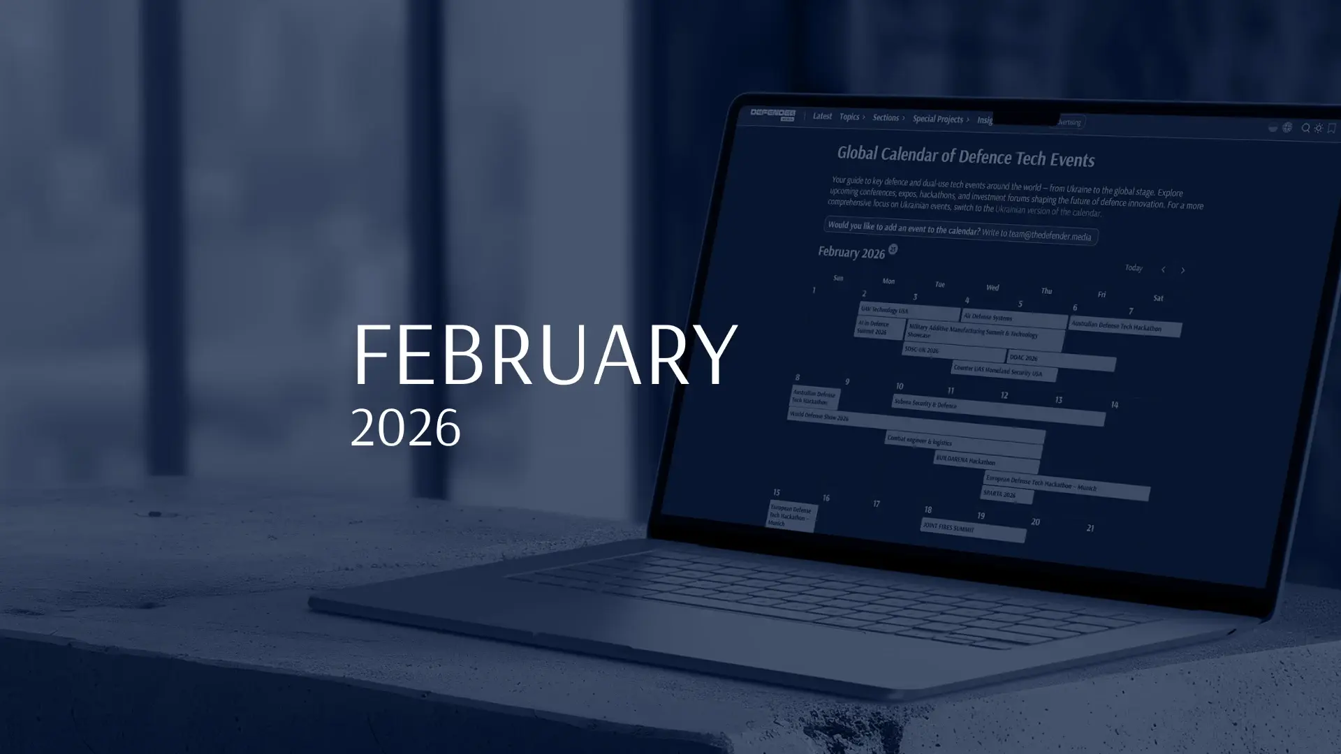 February events in defence tech: summits, bootcamps, and grants