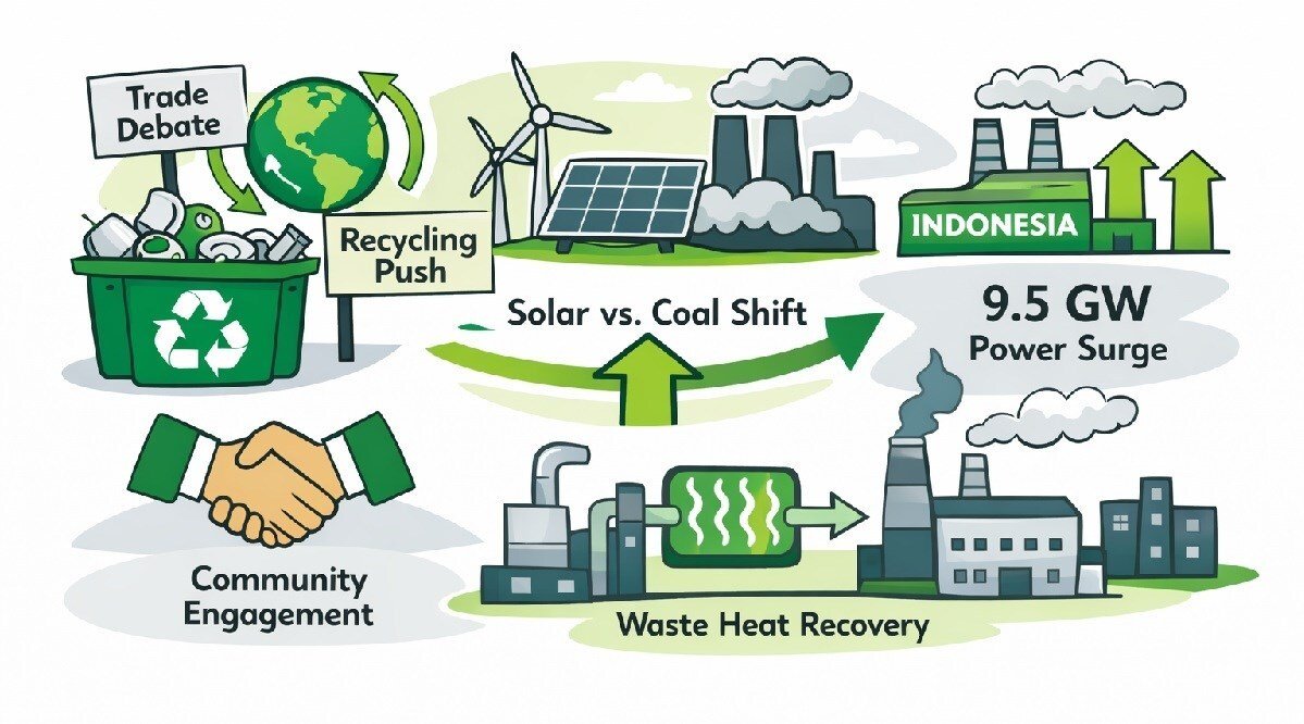 Recycling momentum, policy debates and energy shifts shape aluminium sustainability
